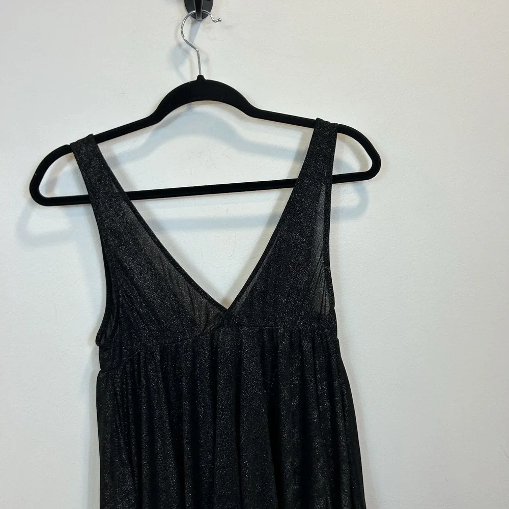 Victorias Secret Very‎ Sexy Medium Camisole Black Shimmer Sparkle Babydoll Top